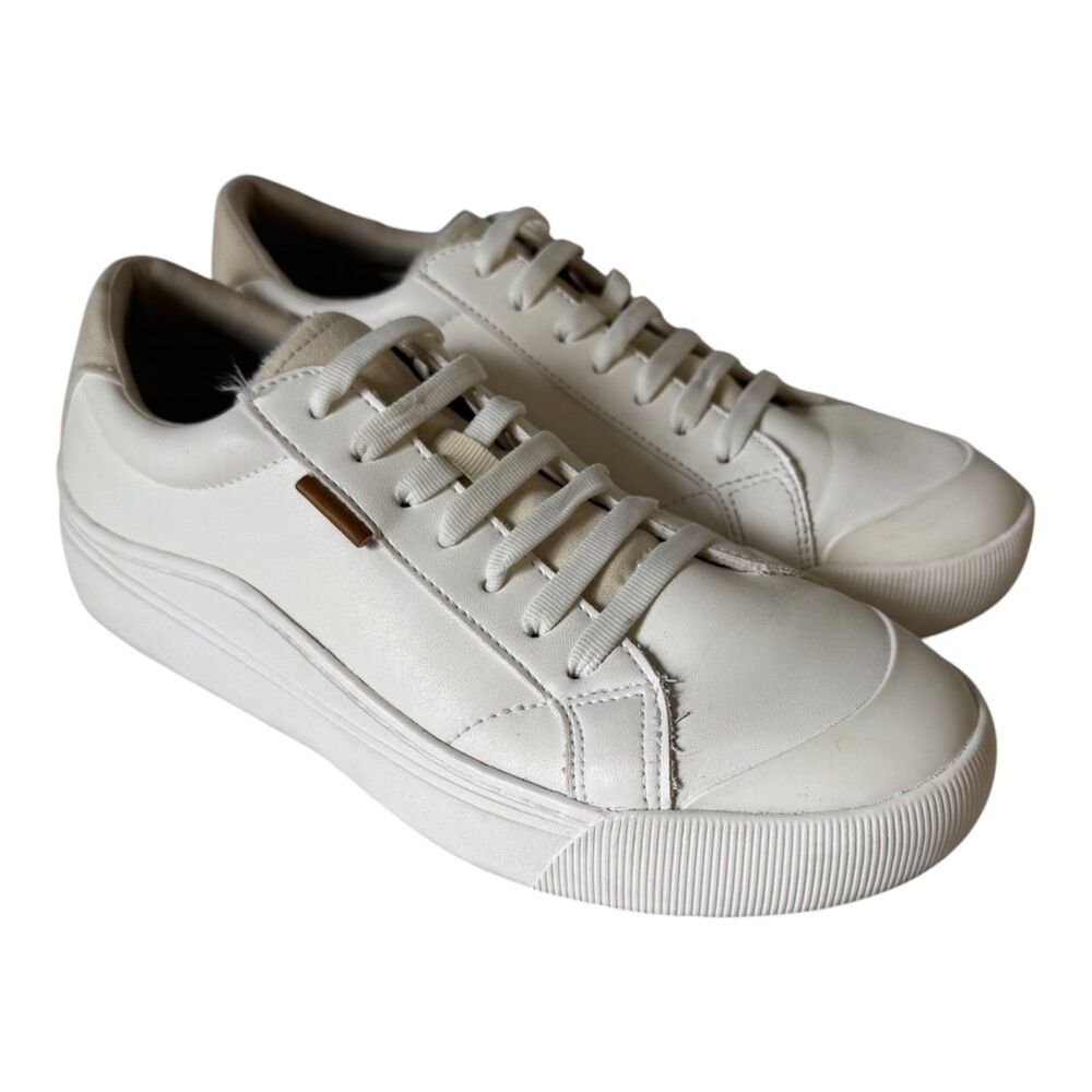 Dr Scholl's Time Off White Sneakers Wide Width Womens 10 W With Box EUC